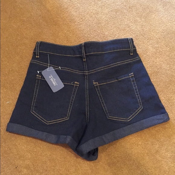 NWT Forever 21 Blue Denim Shorts Sz 27 - Picture 3 of 3